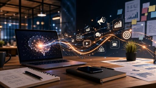 Best AI Tools for Small Business comparison showing AI software for marketing, customer support, productivity, sales, and automation in 2026