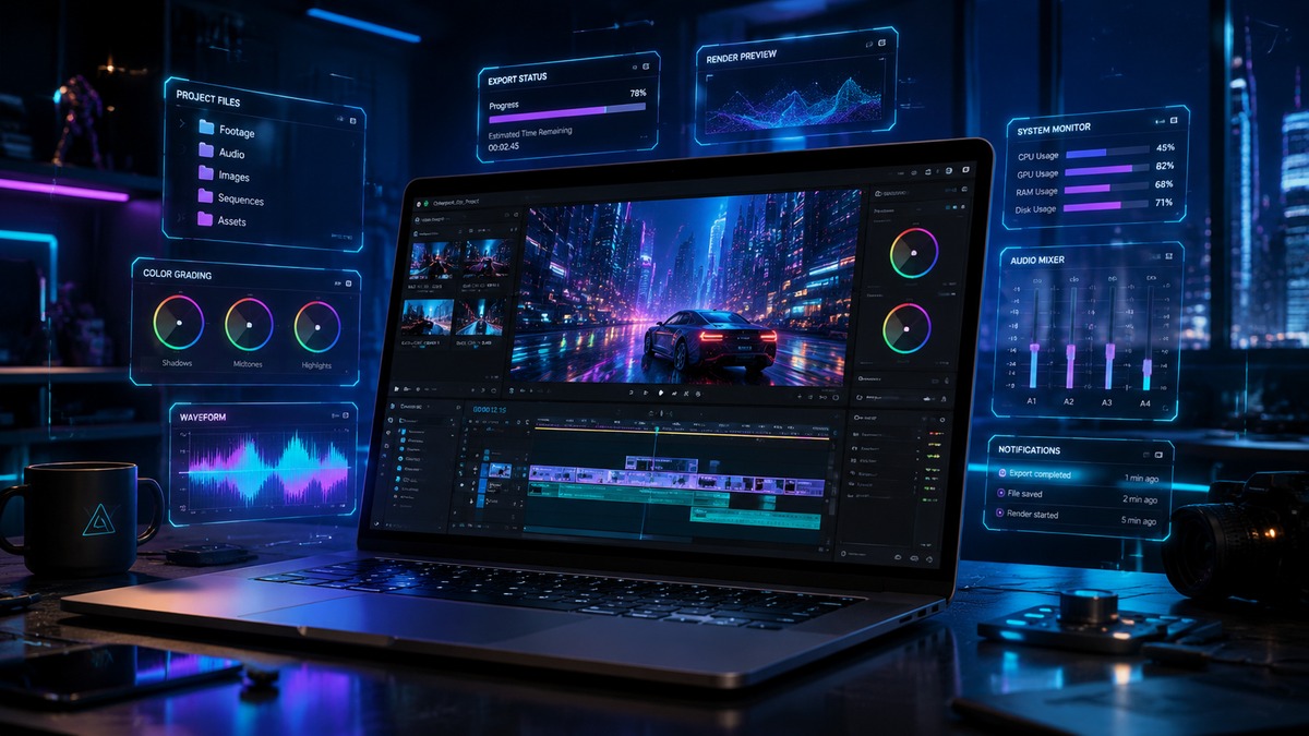 Best AI Video Editors in 2026 comparison featuring Adobe Premiere Pro, Descript, Runway, CapCut, DaVinci Resolve, Filmora, VEED, Pictory, InVideo, and Clipchamp for AI-powered video editing, YouTube videos, TikTok, Instagram Reels, marketing, business, and professional content creation.