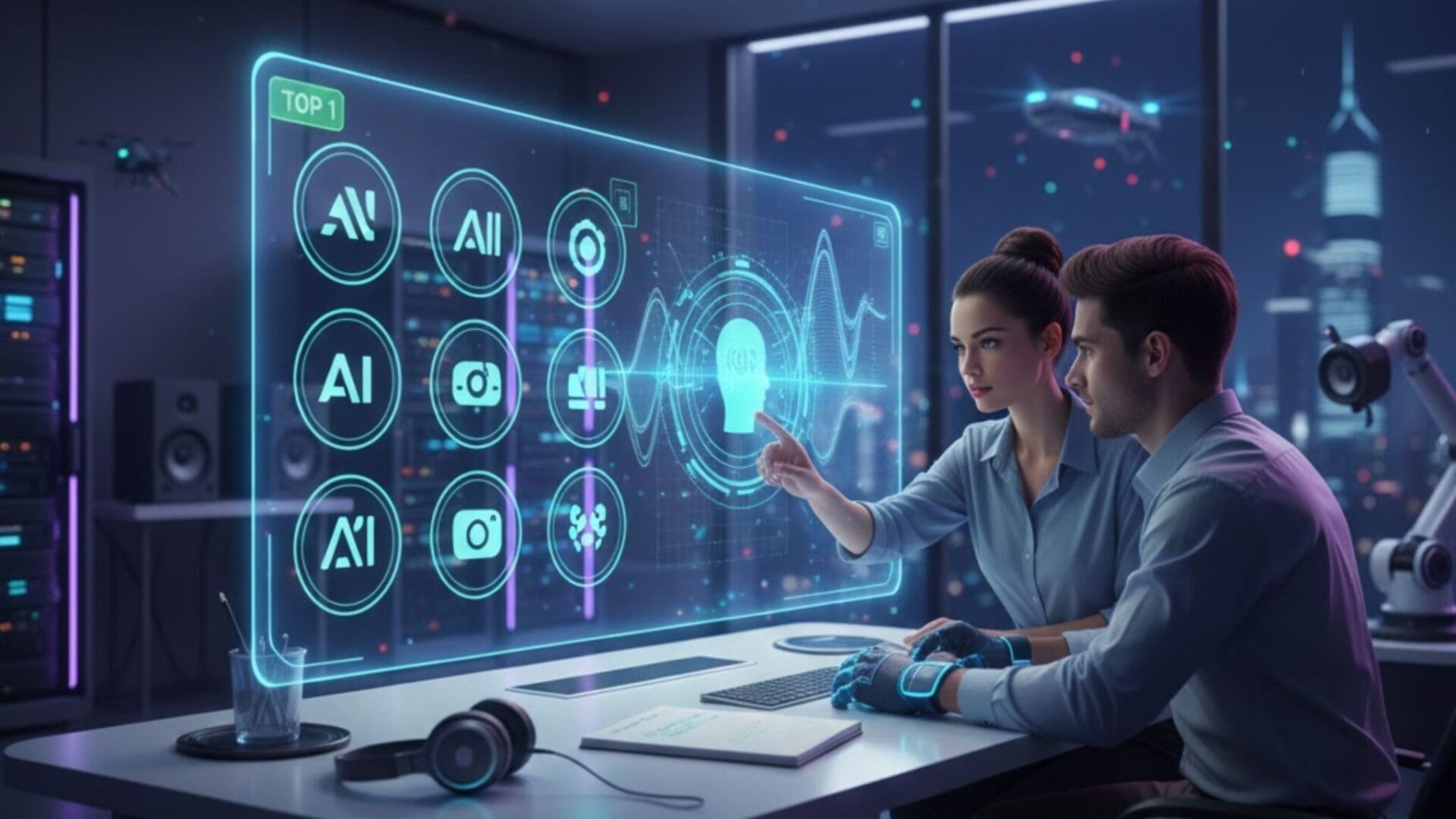 Best AI Voice Generators in 2026 comparison featuring ElevenLabs, Murf AI, PlayHT, Speechify, LOVO AI, WellSaid Labs, Resemble AI, Amazon Polly, Google Cloud Text-to-Speech, and Microsoft Azure AI Speech for realistic AI voices, text-to-speech, voice cloning, podcasts, audiobooks, YouTube narration, business communication, accessibility, and marketing.