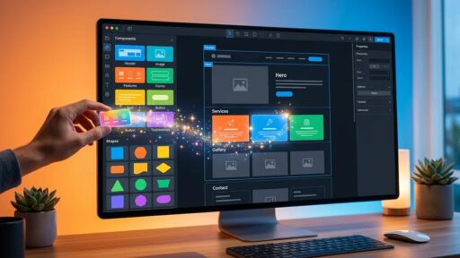Best AI Website Builders in 2026 comparison featuring Wix AI, Hostinger AI Website Builder, Framer, Webflow, Squarespace, WordPress, Shopify, 10Web, Durable, and Jimdo for creating AI-powered websites, online stores, business websites, blogs, portfolios, and professional web experiences.