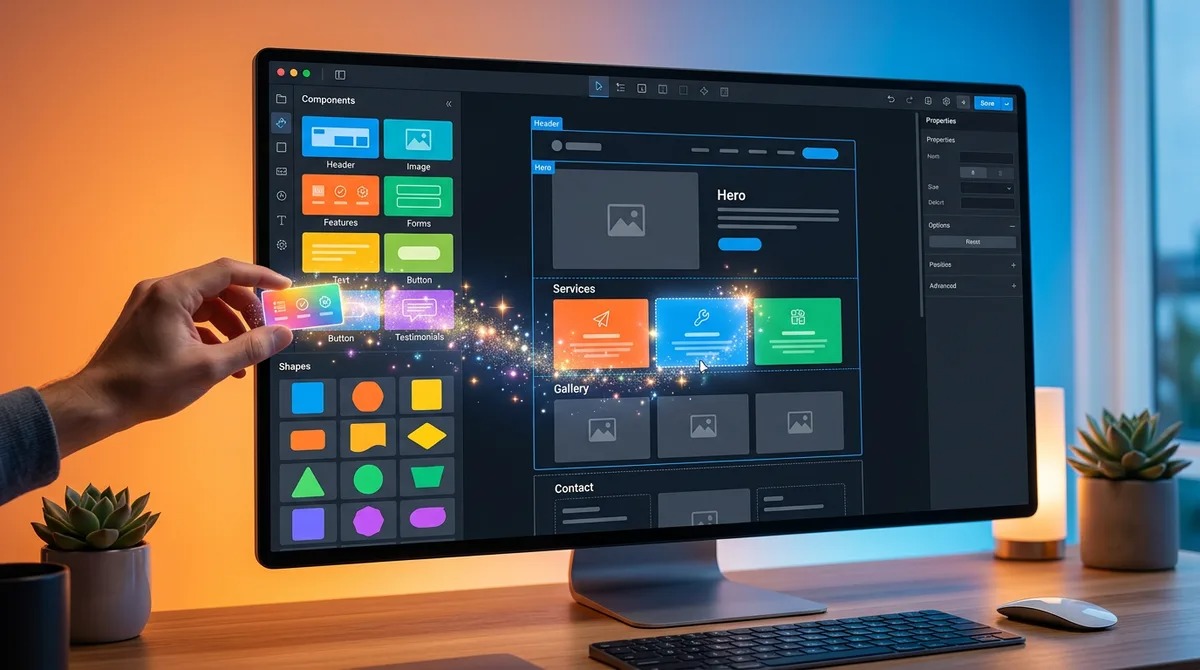 Best AI Website Builders in 2026 comparison featuring Wix AI, Hostinger AI Website Builder, Framer, Webflow, Squarespace, WordPress, Shopify, 10Web, Durable, and Jimdo for creating AI-powered websites, online stores, business websites, blogs, portfolios, and professional web experiences.