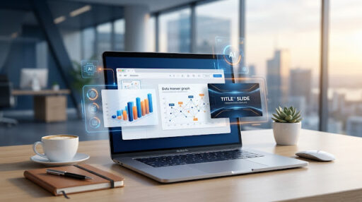 Best AI presentation makers in 2026 featuring Gamma, Beautiful.ai, Canva, Microsoft PowerPoint, Google Slides, Pitch, Tome, Prezi, Slidesgo AI, and Visme for business, education, marketing, sales, pitch decks, collaboration, and AI-powered slide creation.
