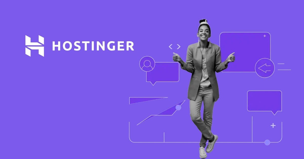 Hostinger web hosting review by Techno Park Ai featuring web hosting, WordPress hosting, cloud hosting, VPS hosting, and AI website builder